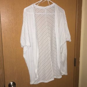 White cardigan